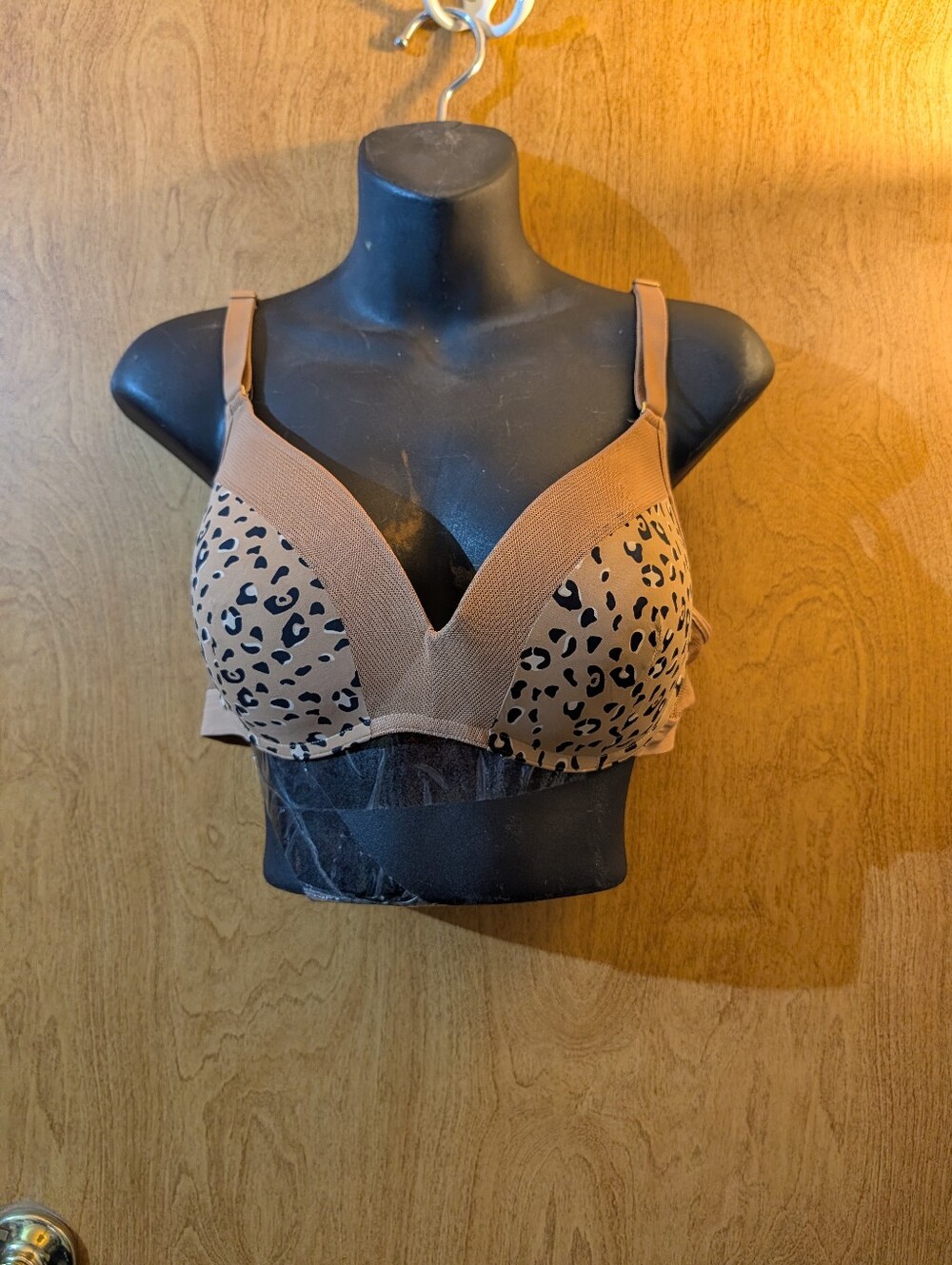 Lively Tan Animal Print Bra.